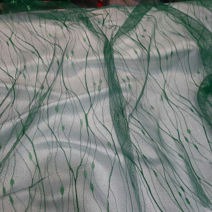 Promo 12.12 Sale Kain tile akar gliter. Soft tule. Bahan gamis, dress, kombinasi, dll