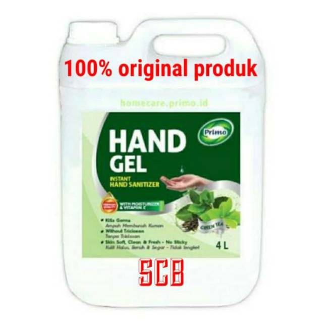 Primo Hand Gel 4 Liter / Primo Hand Sanitizer