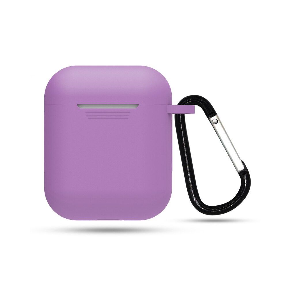 Case Earphone Bahan Silikon Dengan Carabiner Untuk I12/I9S/I11 Tws-Lavender Ungu