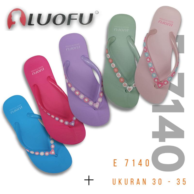 Sandal jepit anak/cewek LUOFU E-7140
