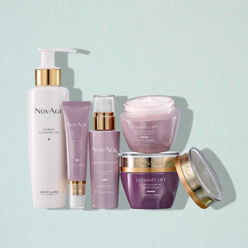 N0vageee Ultimate Lift /Ultimate Lift Contour Define Set (Day Cream/Night Cream/Serum/Eye Cream/Supreme Cleansing Gel)