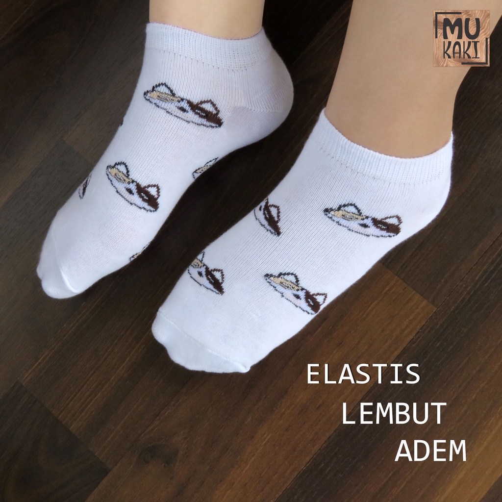 Kaos Kaki semata Kaki Motif Karakter Angkel Unisex Mukaki