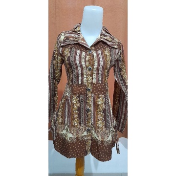 ATASAN BATIK WANITA - ATASAN WANITA LEN GAN PANJANG