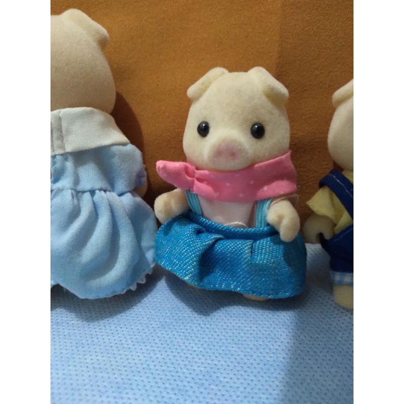 Sylvanian Families Pig Family (minus Father)