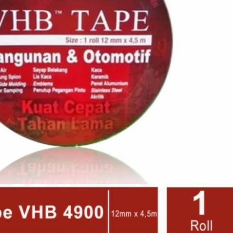 

☜ Permanent Double Tape 3M VHB 12mm x 4,5M Foam Tape Merah Original ⅍