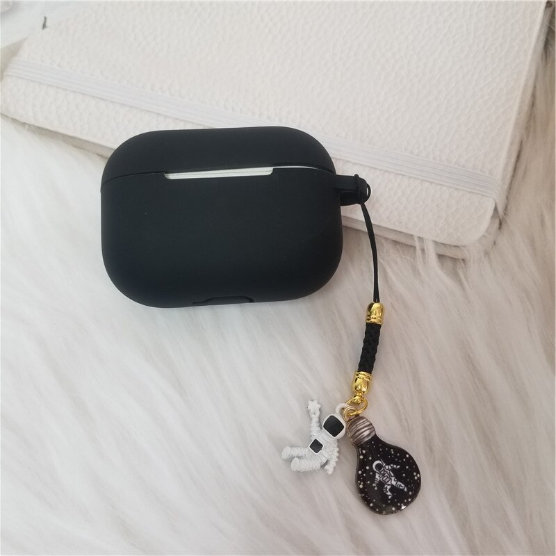 Casing Silikon Kompatibel Untuk Airpods Pro Bluetooth Earphone Case Box Soft Cover Dengan Charm Mewah