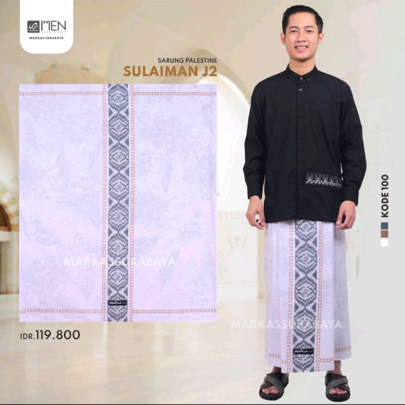 Sarung Rabbani Sulaiman J2 Putih Ori