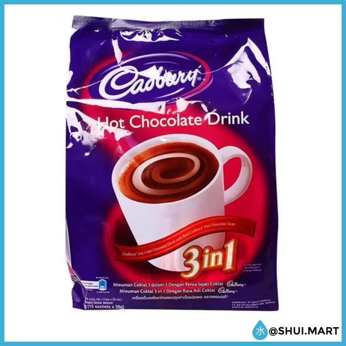 

MINUM-SIAP-DRINK-TO-READY- CADBURRY / CADBURY MINUMAN COKLAT 3 IN 1 / HOT CHOCOLATE DRINK 3IN1