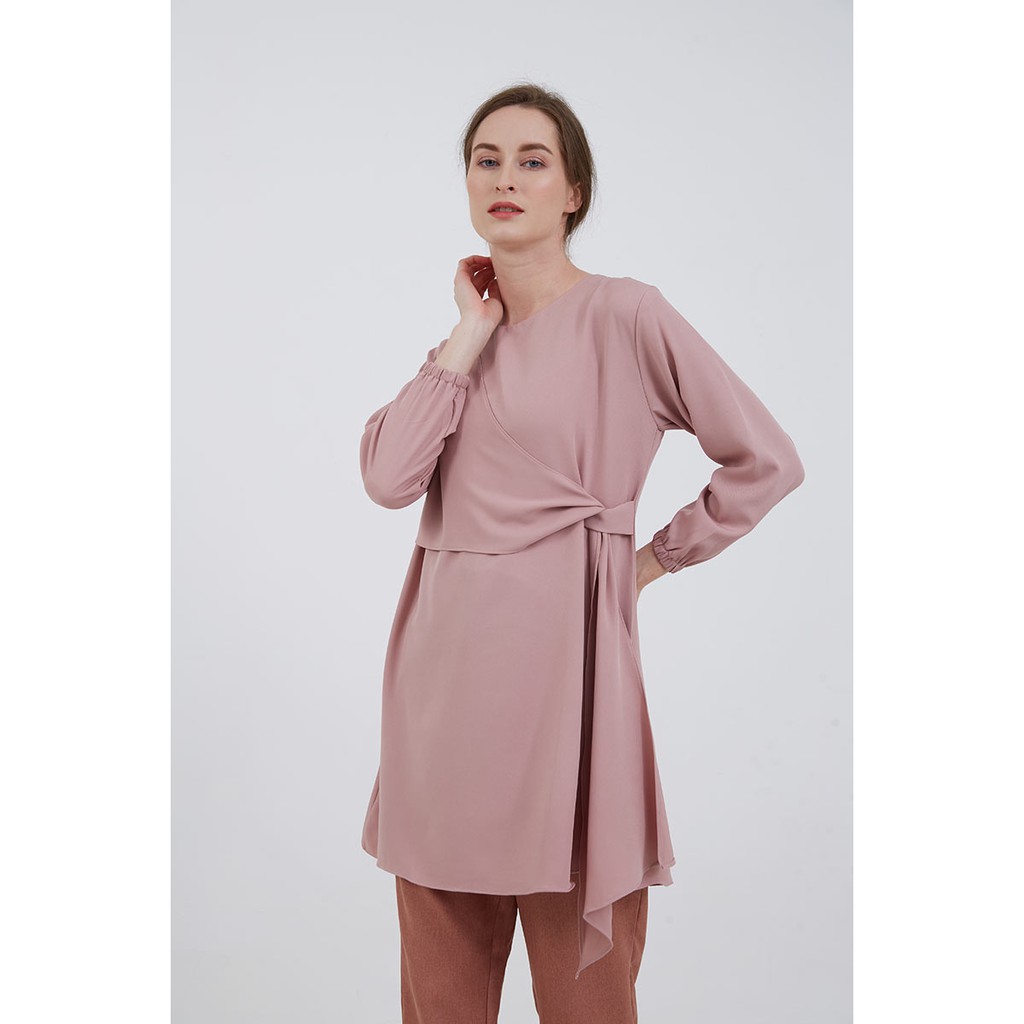 Berrybenka - Atasan Blouse Wanita Sofia Imelda Tied Tops-7