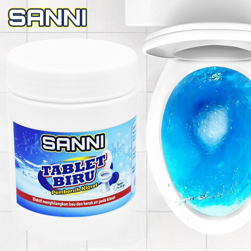 SANNI Tablet Biru Pembersih Closet Toilet Anti Bau Toilet Closet