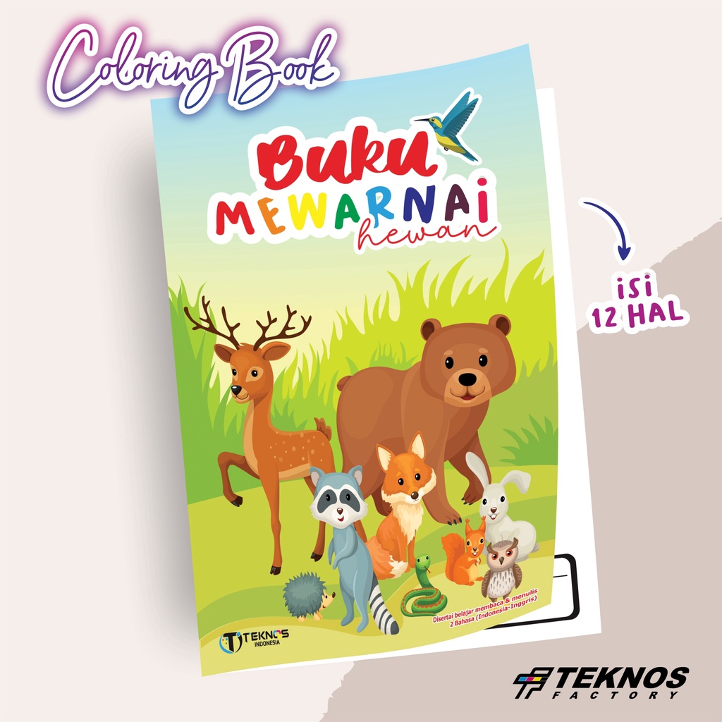 

BUKU ANAK - BUKU MEWARNAI HEWAN - BUKU EDUKASI ANAK PAUD TK