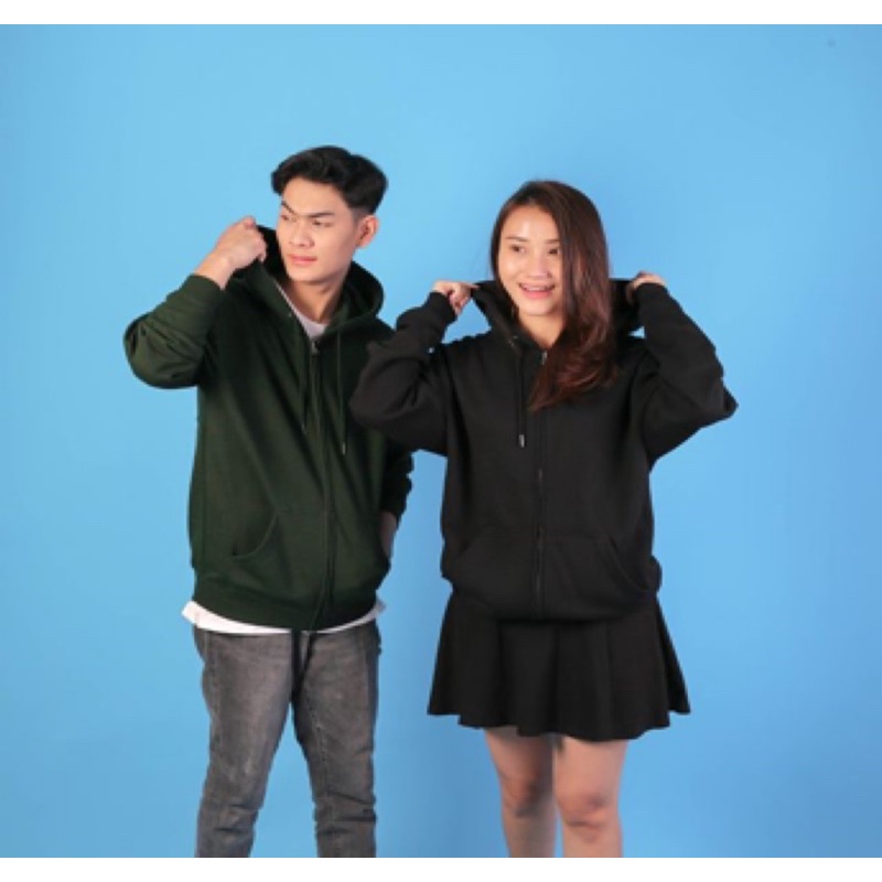 Jaket Polos Zipper Hoodie NSA