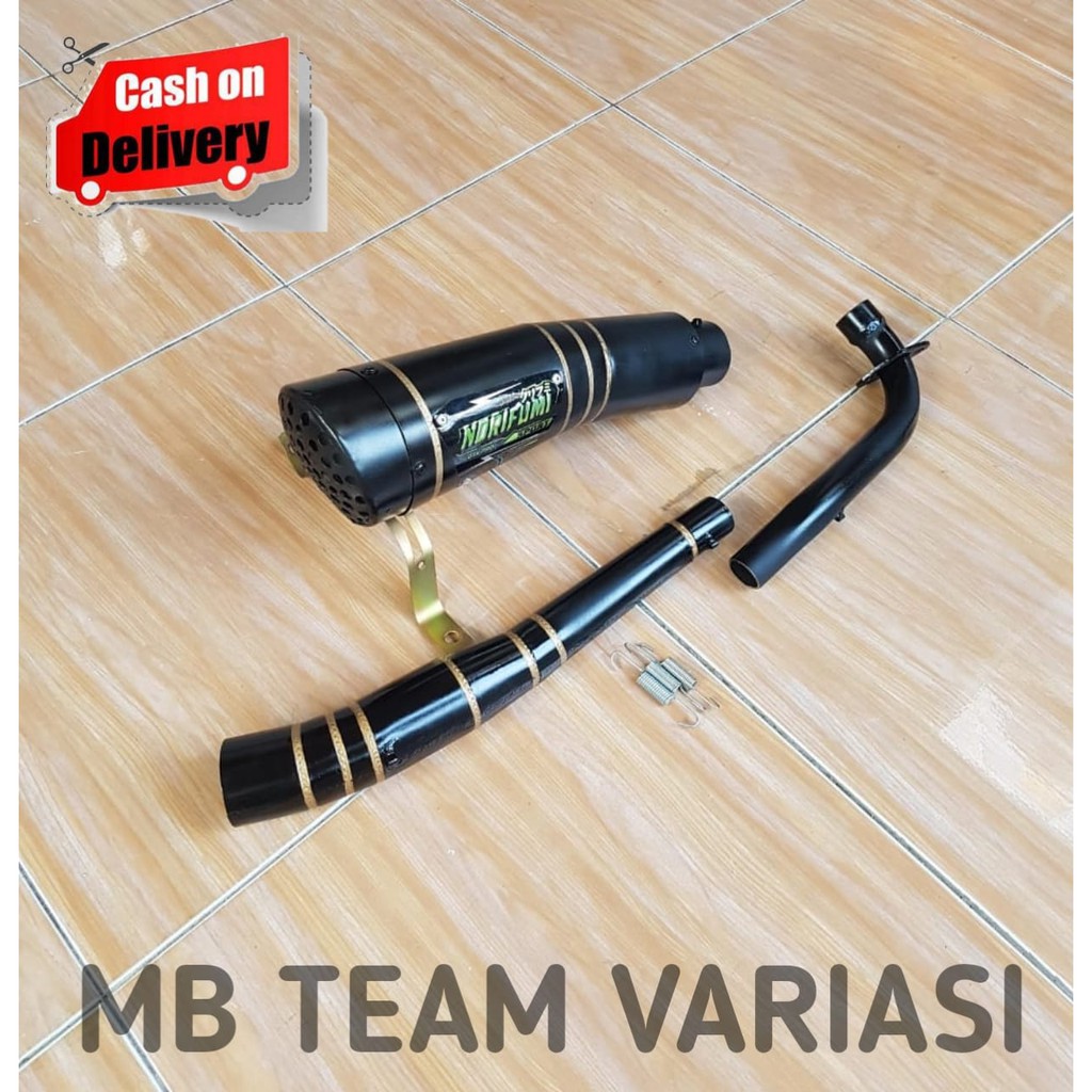 KNALPOT RACING VEGA ZR - VEGA R R9 H2 NORIFUMI BLACK