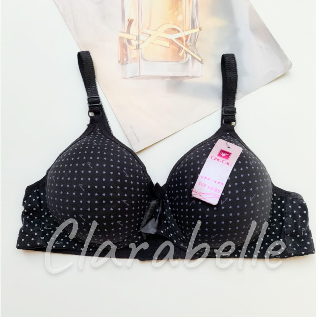 Bra Wanita Dewasa Cingcao / Bra Busa tanpa Kawat Kait 3 Cup B Import