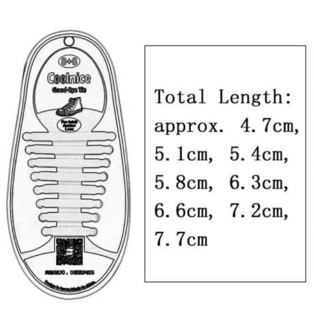 Tali sepatu karet silicone Premium coolnice shoelace