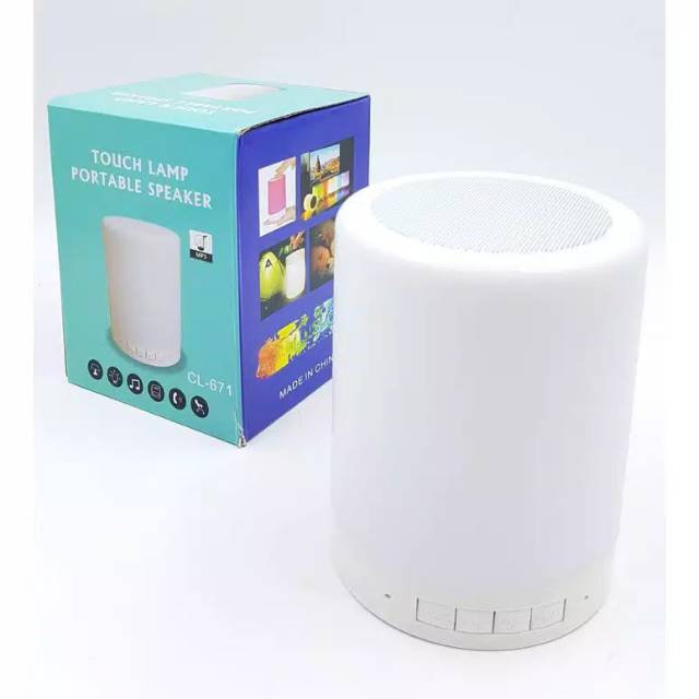 Speaker Bluetooth LED Smart Touch Lamp CL-671 Super Bass /Musik Box Bluetooth /Salon Aktif Bluetooth