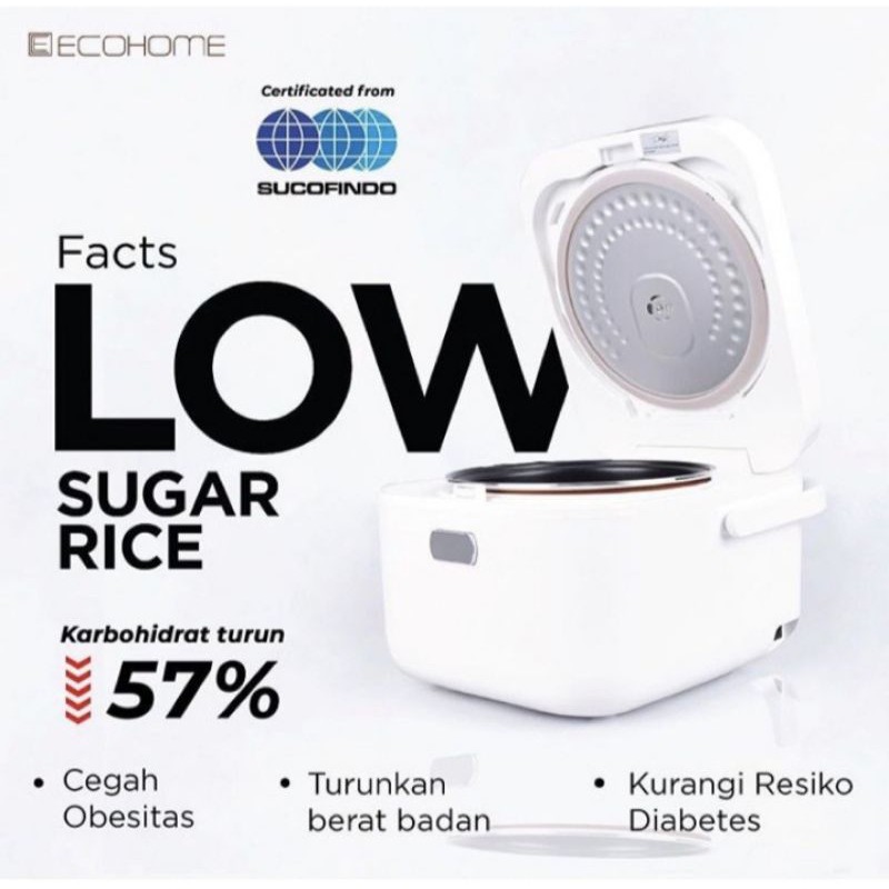 Ecohome rice cooker low carbo  ELS-888 inner pot ceramic coating