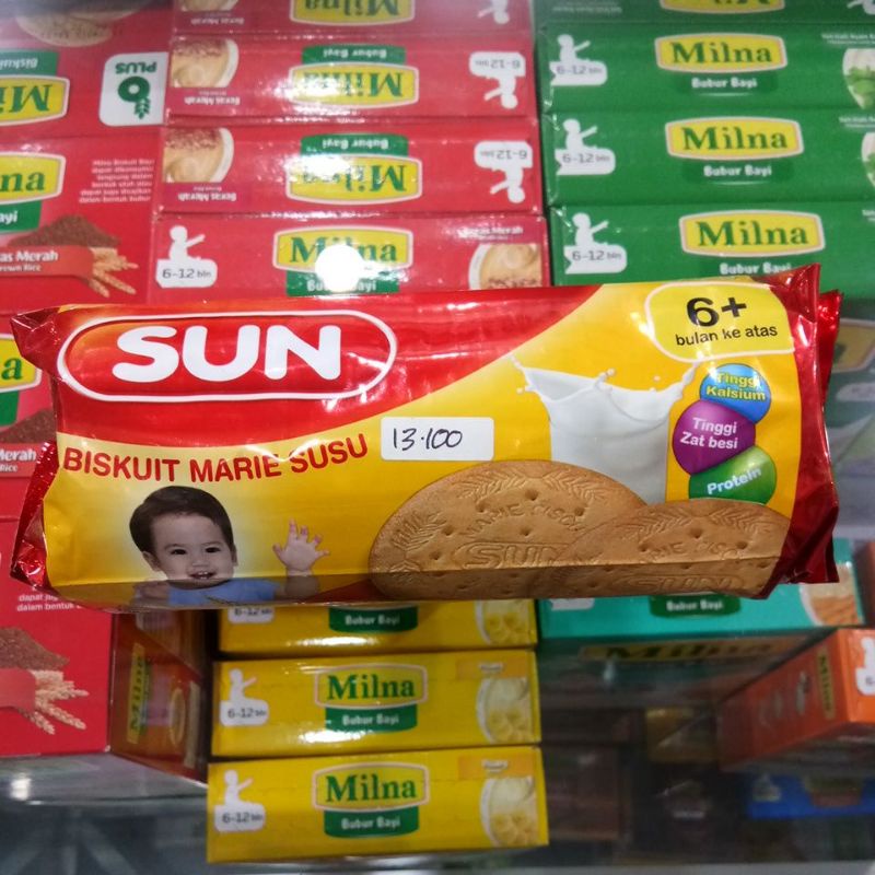 SUN BISKUIT MARIE SUSU 6+ 80GR 150GR