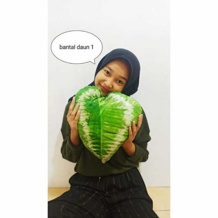 ramasstore Bantal sofa motif daun viral/Bantal motif daun/Bantal tidur ukuran Xl - Bantal daun 01 mr