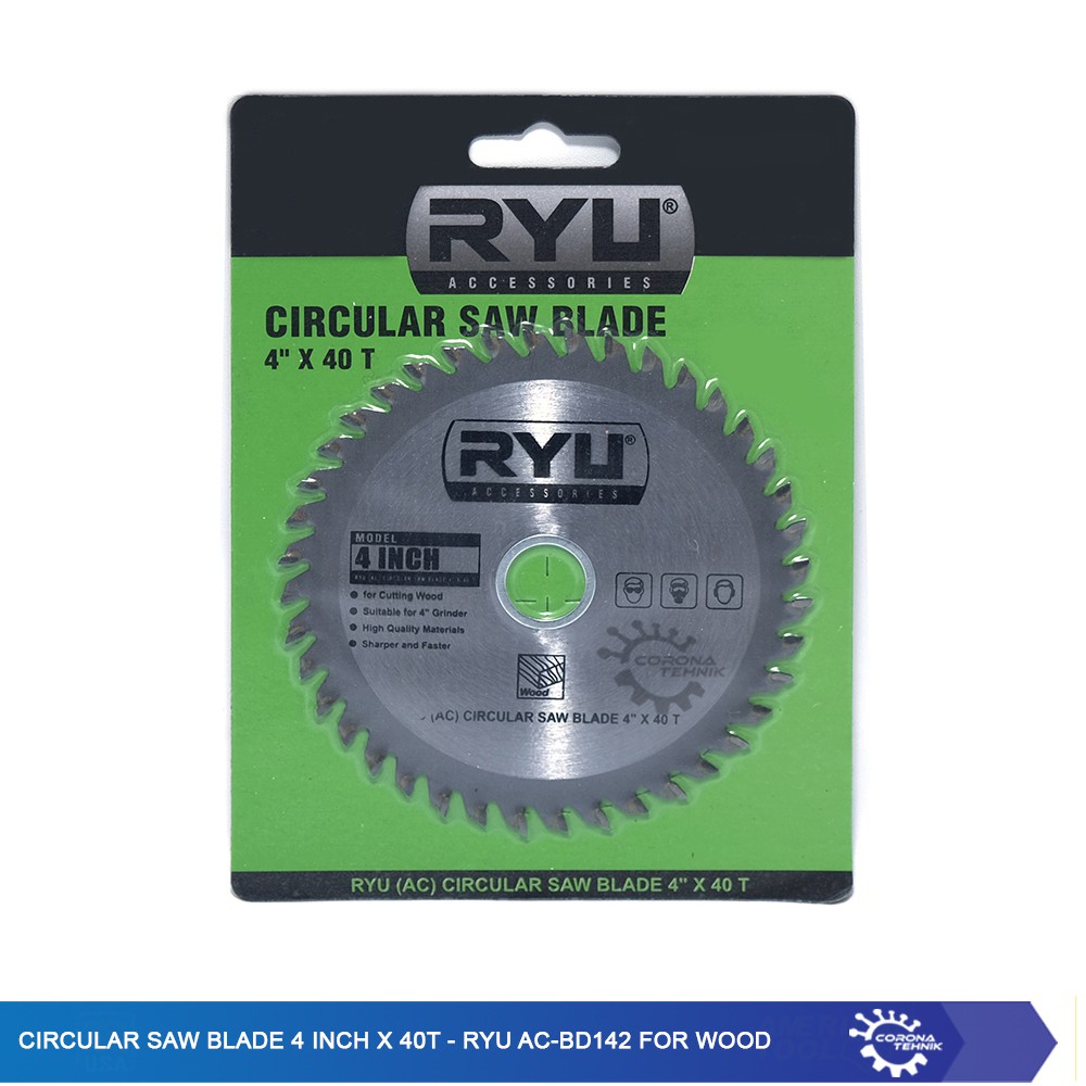 RYU AC-BD142 for Wood - Circular Saw Blade 4 Inch x 40T