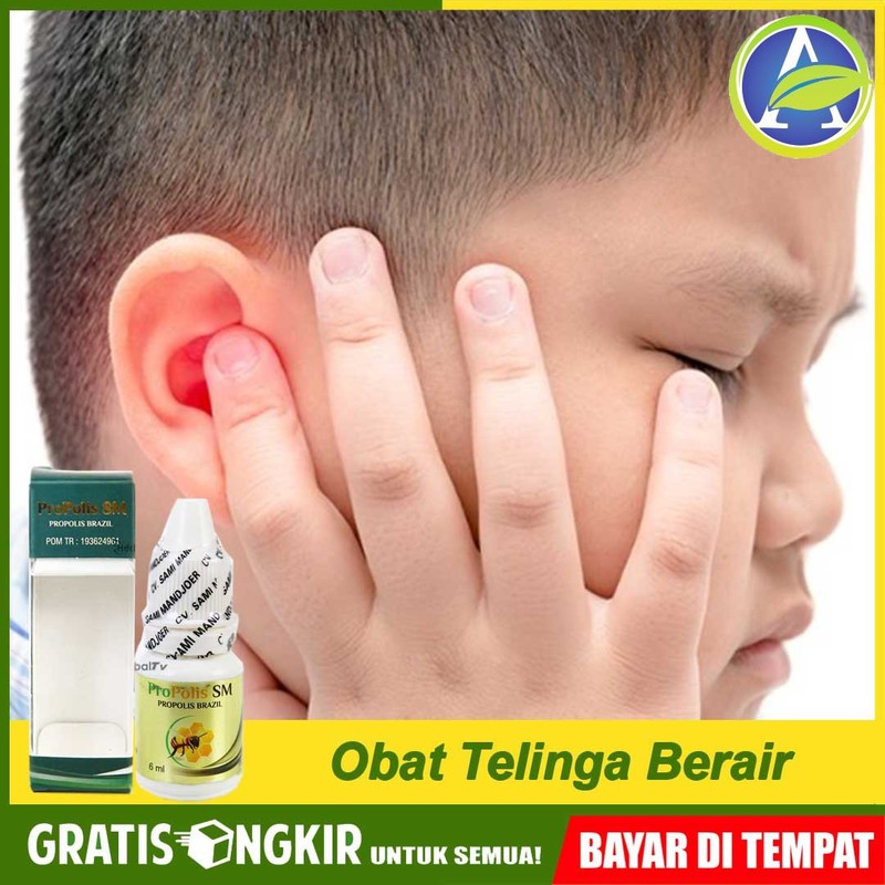 Obat Tellinga Berair dan Bau, Telinga Budek, Obat Telinga Herbal Propolis SM