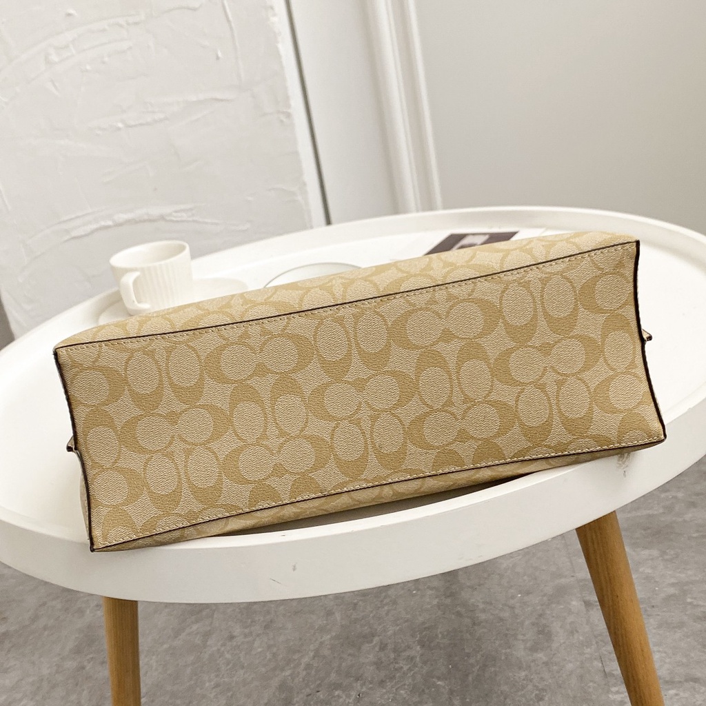 [Instant/Same Day]1665 coach Mollie Tote Women Shoulder Bag Handbag shopping bag  gwd