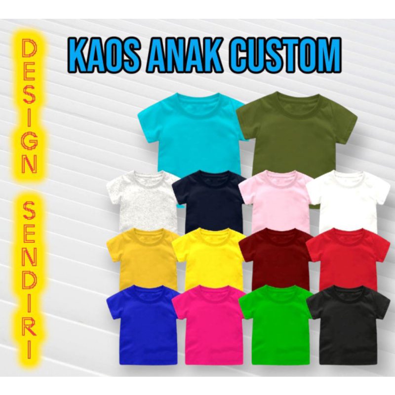 KAOS ANAK CUSTOM AESTHETIC MURAH SEHARI JADI