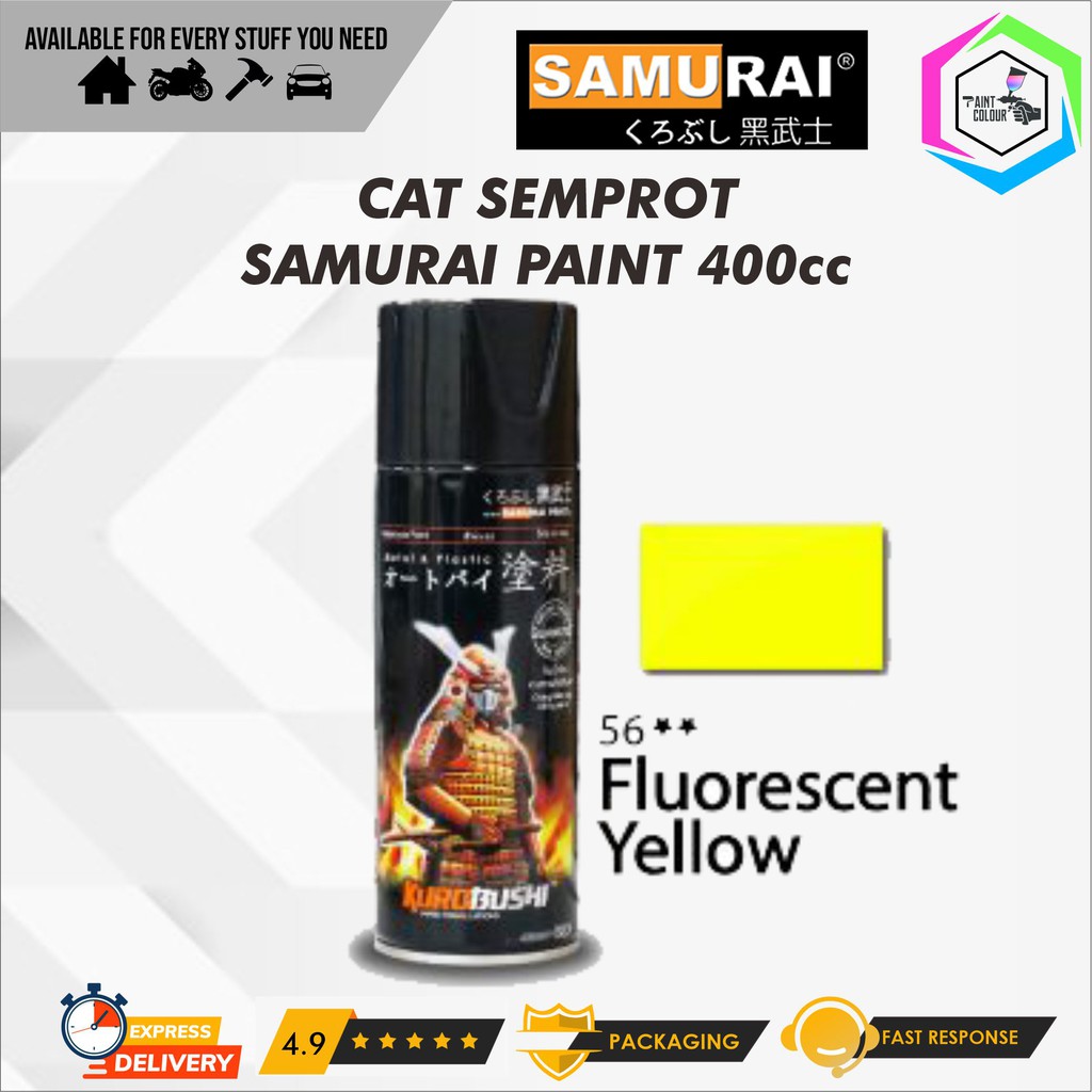 Samurai Paint 56** Fluorecent Yellow/Scotlite Kuning Cat Semprot/Pylox