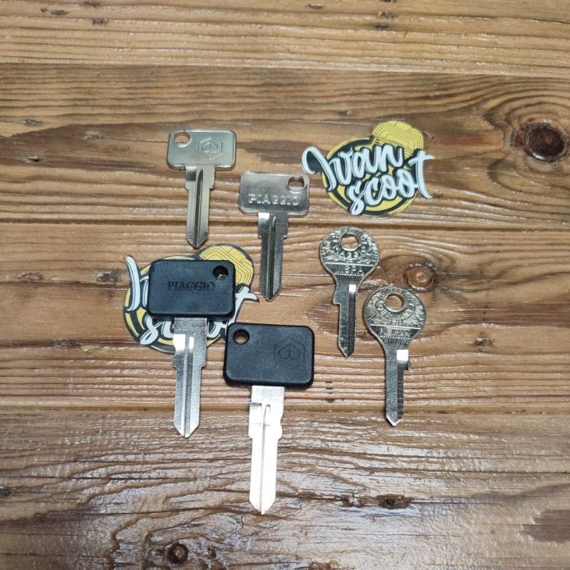 ANAK KUNCI VESPA BLANK KUNCI STANG VESPA KUNCI BAGASI VESPA MATA KUNCI VESPA POLOS BLANK