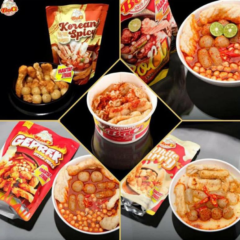 

Ready Stok Boci - Baso Aci Original - Geprek - Curry - Korean - Cuankie Mantap Jiwa