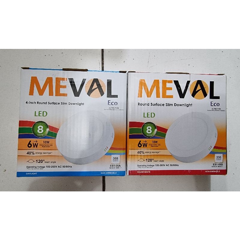 Meval Led panel slim OB Bulat outbow tempel plavon 6w. Downlight Tempel outbow 6watt