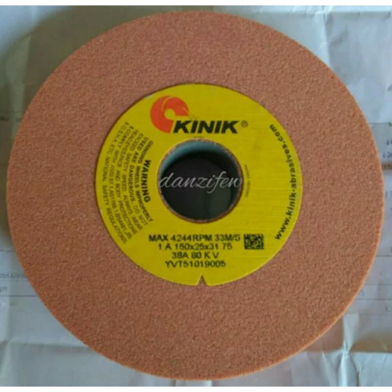 Batu gerinda duduk 150 X 25 X 31.75 Mm Kinik KV1A Grit 80 Batu gurinda mata gurinda Mata gerinda