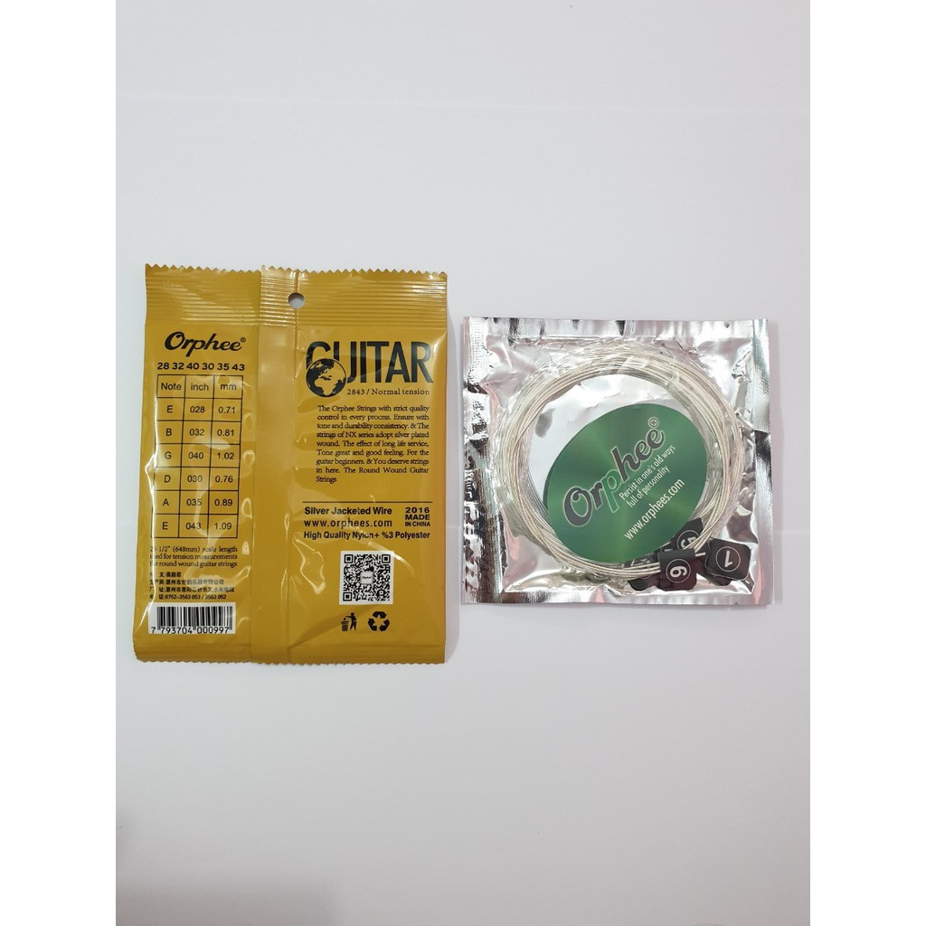 Senar Nylon untuk Gitar Classic Merk Orphee Normal Tension dan Hard Tension Murah Jakarta