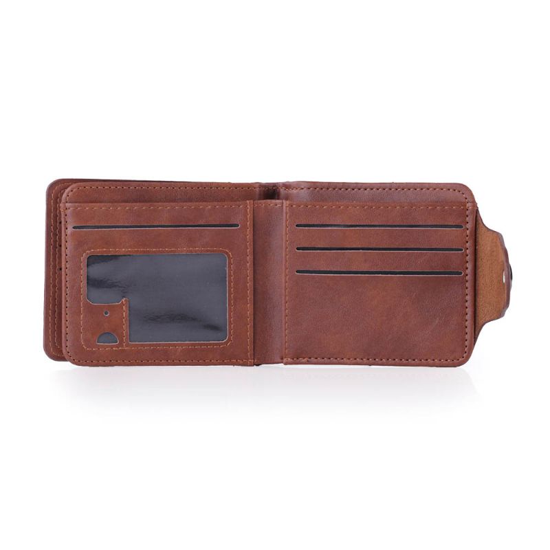Dompet Lipat Pria Model Terbaru Harga Murah Fashion PU LEATHER Koin Kartu Original Best Lokal Produk