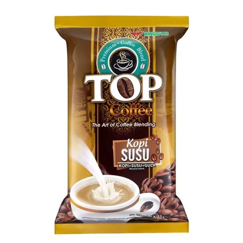 

TOP coffee kopi susu + gula bag isi 10sachet X 31g