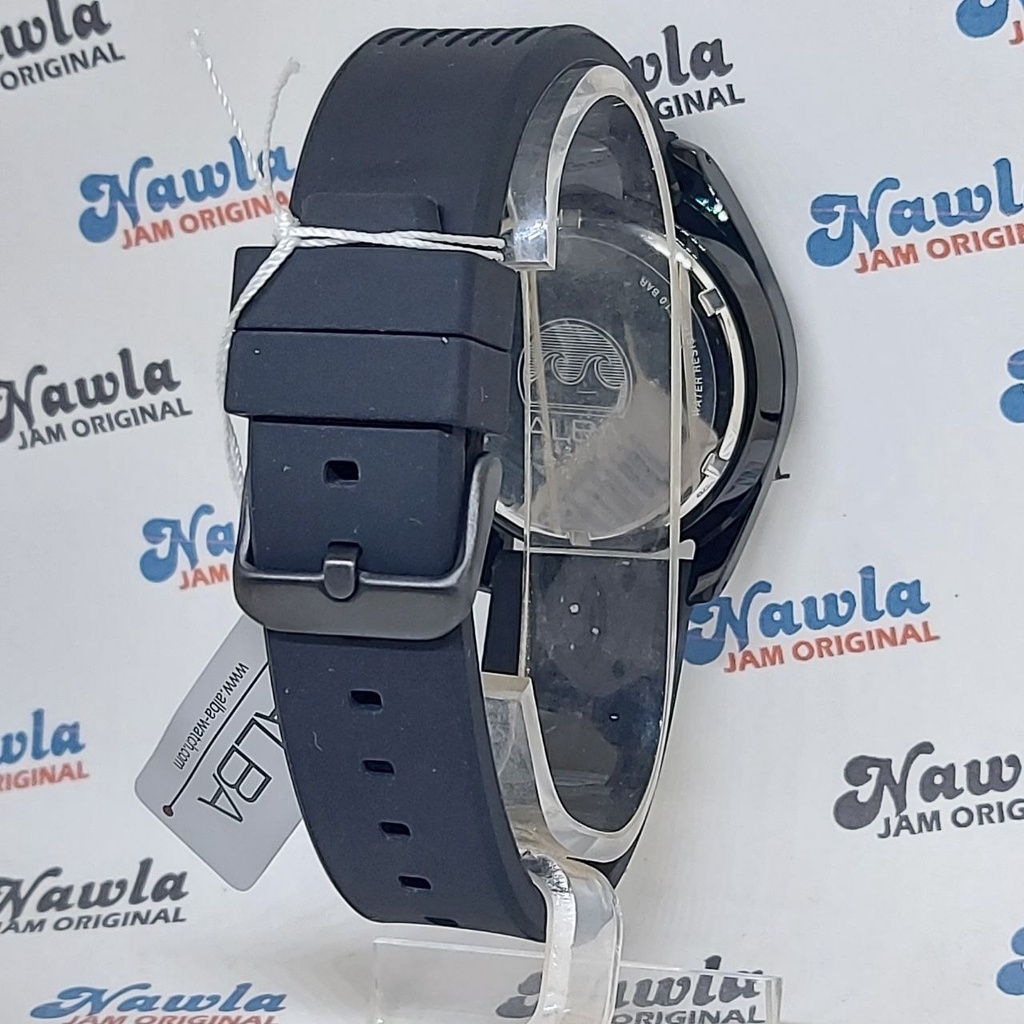 Alba Quartz AS9P05X1 Full Black - Jam Tangan Pria AS9P05