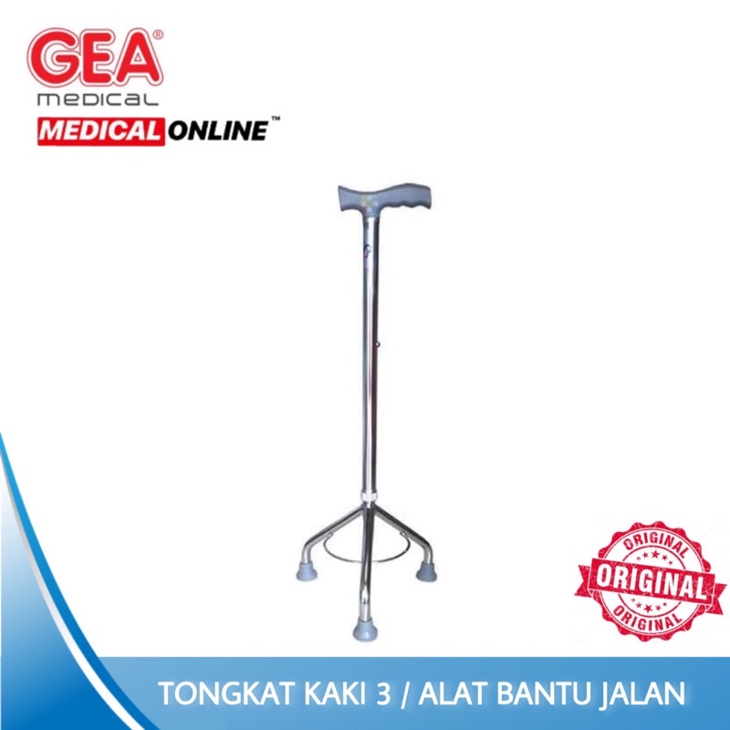 TONGKAT KAKI 3 GEA SELLA ALAT BANTU JALAN MANULA / LANSIA MEDICAL ONLINE MEDICALONLINE