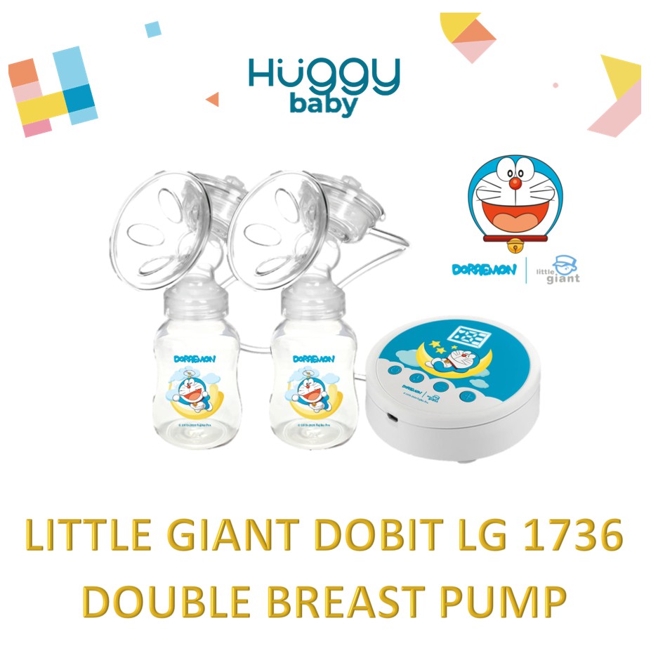 Little Giant Doraemon DOBIT LG1736  Pompa Asi Elektrik Rechargeable Electric Double Breast Pump