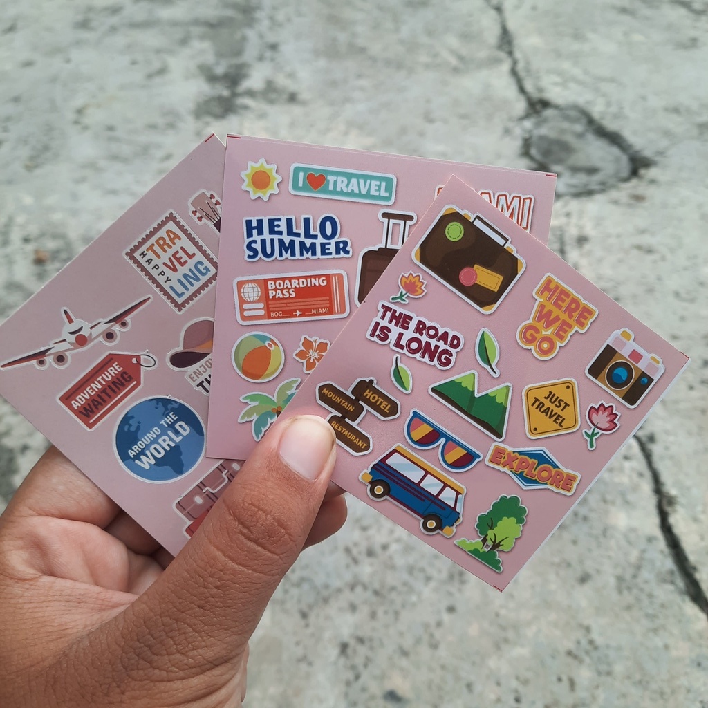 

Sticker Tumblr Traveling / Stiker Aesthetic Tumblr Pack