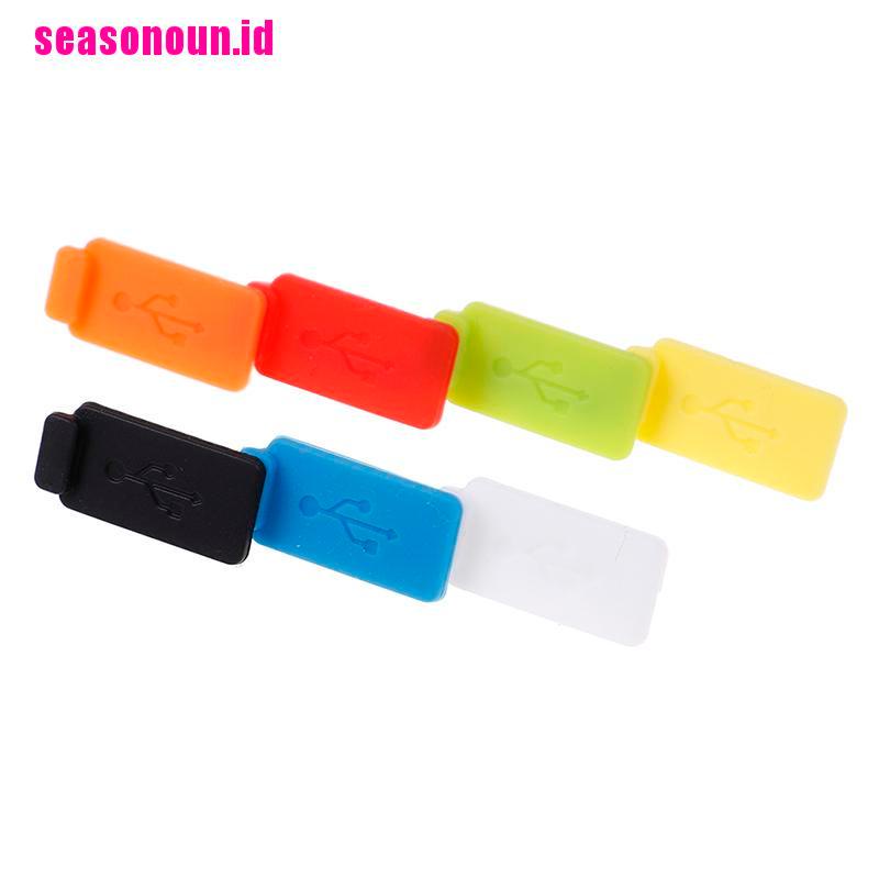 (seasonoun) 5pcs cover port charger usb Universal Anti Debu