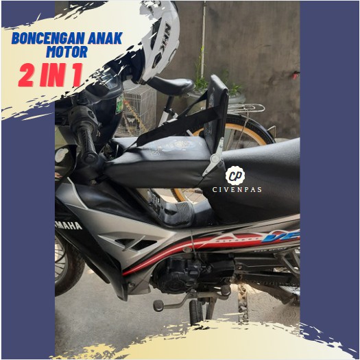 Kursi Bonceng Anak karakter kartun Tempat Duduk Anak Di motor Matic dan Motor Bebek Terlaris 2 in 1