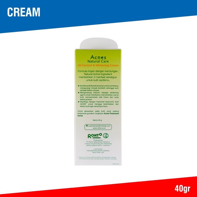 ACNES Cream Oil Control &amp; Whitening