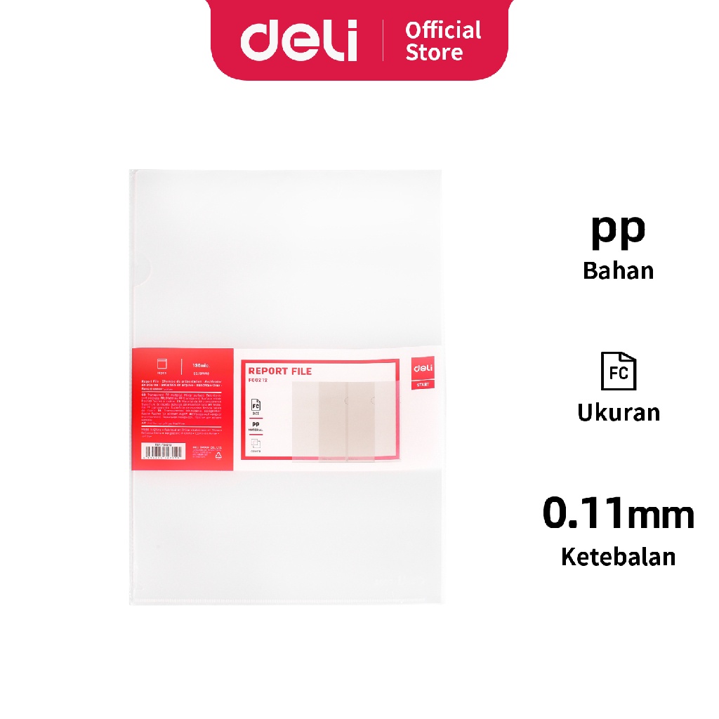 

DELI Report File/Map L PP 10Pcs EF00212