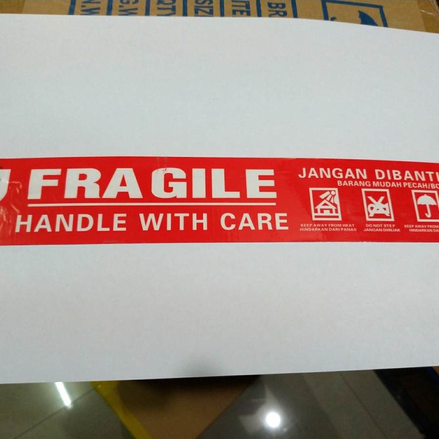 Lakban Jangan Dibanting Fragile GOLDLAND 100 meter x 2 inch