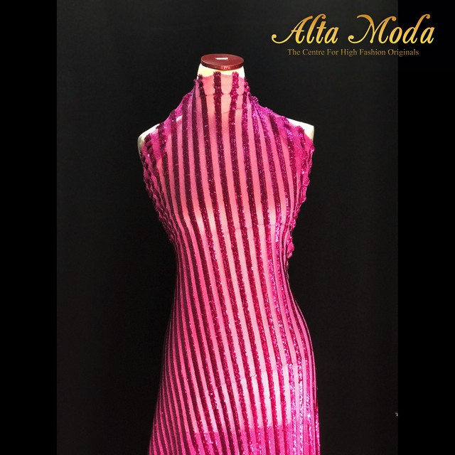 

Alta Moda Sequins Exclusive Stripe - Fuschia (1M)