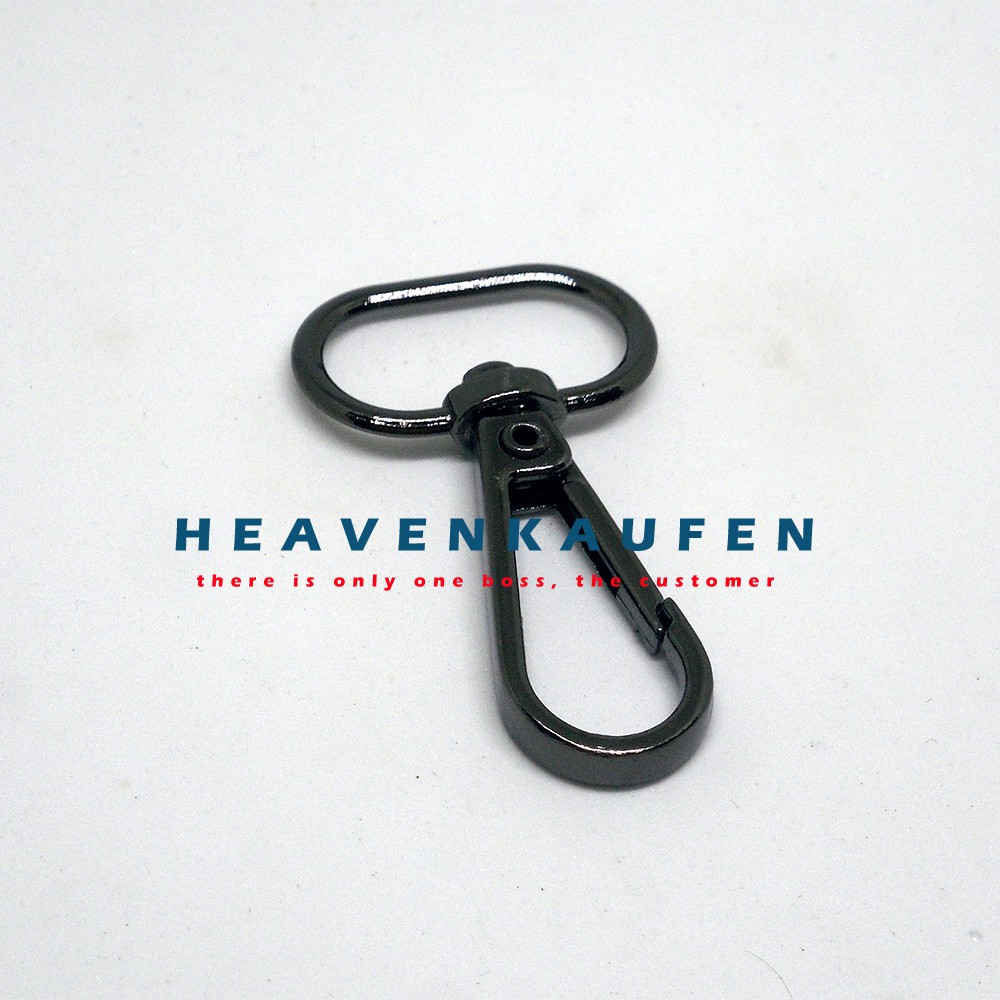 Pengait/Kait Cantolan Tas 2 cm Black Nikel