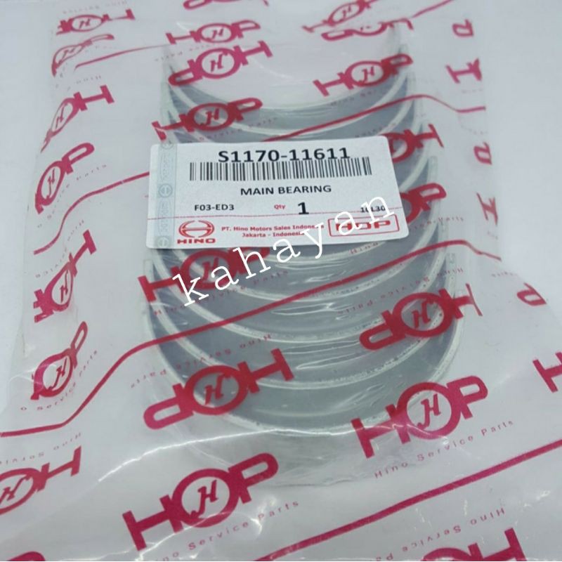 metal duduk main bearing dyna 110st 130ht hino dutro