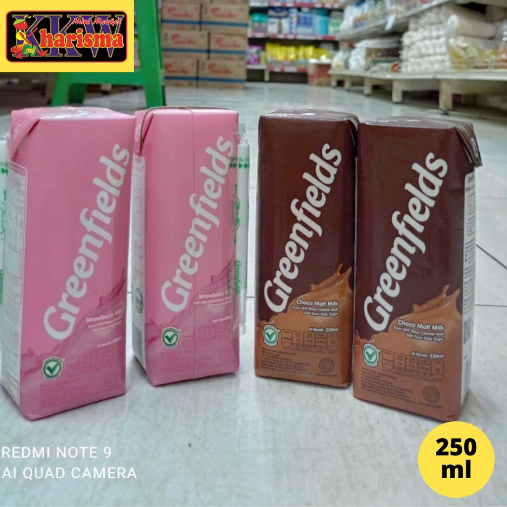 

Green Fields Strowberry milk dan Choco Malt Milk 250ml