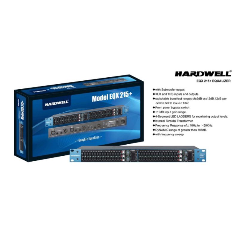 EQUALIZER HARDWELL EQX 215+ ORIGINAL HARDWELL GARANSI RESMI