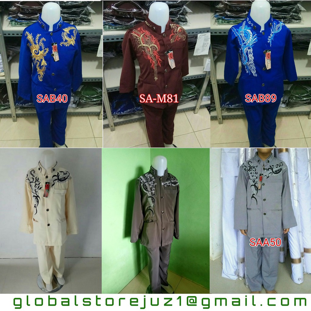 Jasko Bordir / Jas Koko Bordir / Koko Anak Laki-Laki / Jasko Jas Setelan Anak Bordir PAUD TK SD SMP